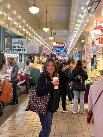 Shellie at Pike Place Market, Seattle