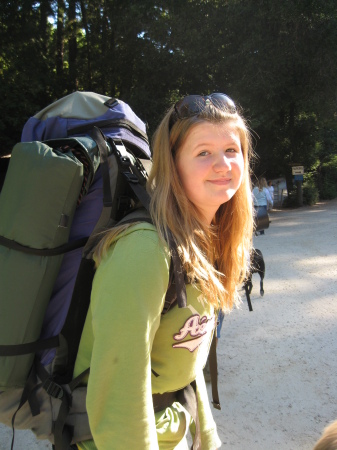 Elise - off to camp