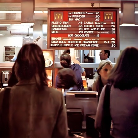 McDonald’s prices in 1974.