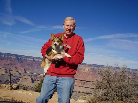Grand Canyon 2008 with my corgi Tucker