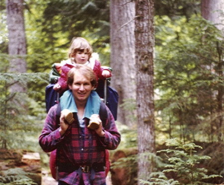 My daughter Misty and I backpacking.