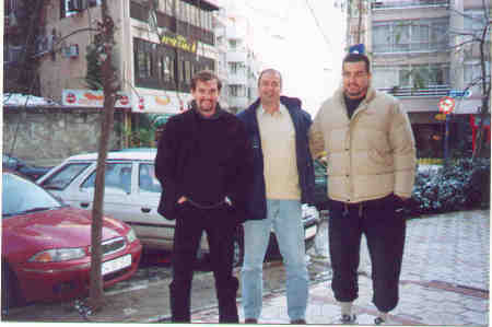 with friends in Istanbul, Turkey