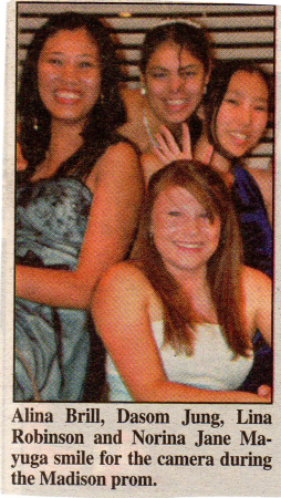 Newspaper Clipping from 2007 Prom