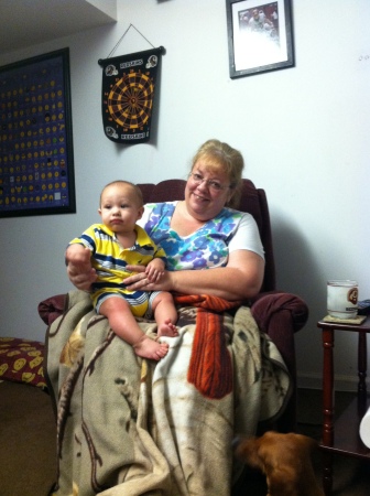 With my grandson, Kody