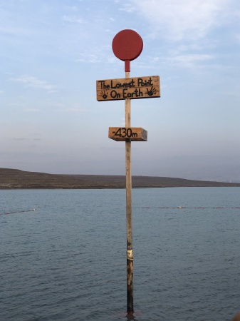 Floating at the Dead Sea Resort