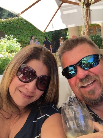 My hubby and I at DR Stevens Winery