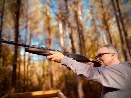 Killing clay pigeons.