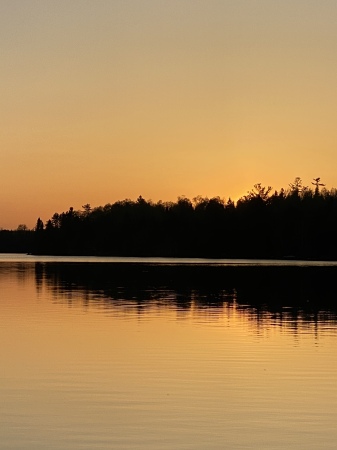 Sunset on Poplar Lake on Minnesota’s Gunflint 