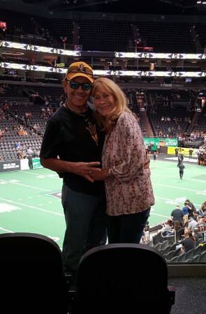 Barb and I at Rattlers Game added052722