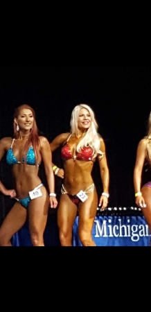 BRITTANY IFBB COMPETITON -    2ND PLACE in Red