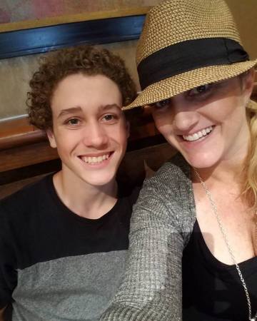 Oldest daughter Sarah and oldest grandson