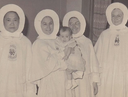 SHA NUNS and ME in 1957