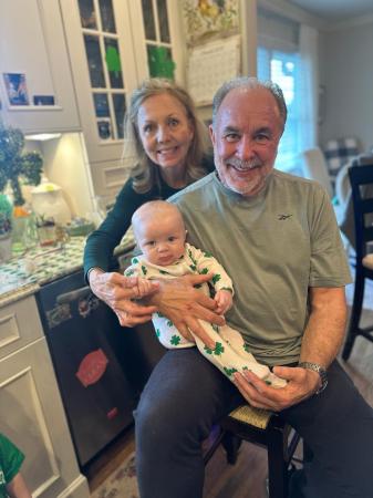 Theo- 5 Months with grandparents Patty & Paul