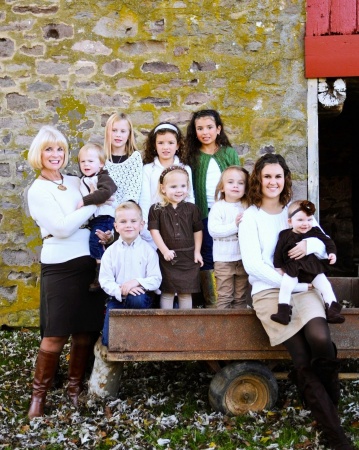 Nana and her 9 beautiful grandchildren.