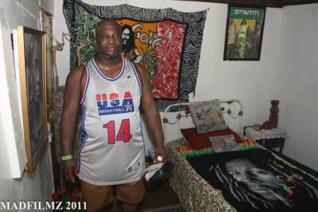 Me in Bob Marley's room in Jamaica.