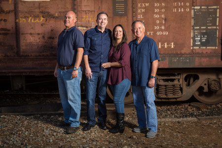 Tim, Jason, Christie and me in Poway