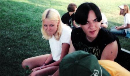 Al and I hanging out at the Riv (age 15)