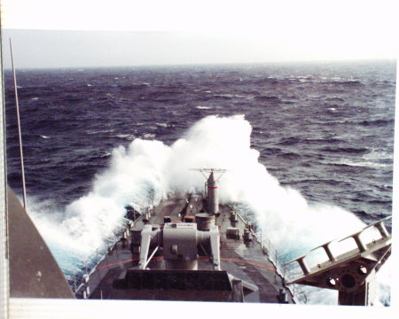 USS Worden underway in 1979