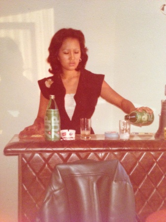 Tending bar at 18 years old.