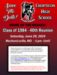 Chopticon High School Reunion reunion event on Jun 29, 2024 image