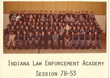 My class at the Indiana police academy.