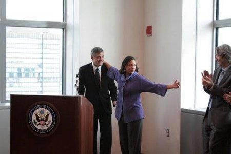 George Clooney and Amb. Susan Rice