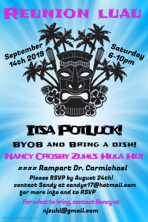 Reunion Luau Invitation!