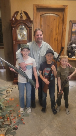 Young hunters receive guns