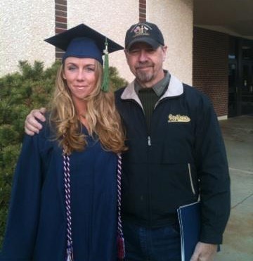 At Nikki's Graduation from UCO, Edmond.