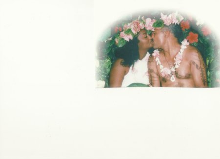 Marriage on Moorea, Tahiti - Dec. 7, 2000