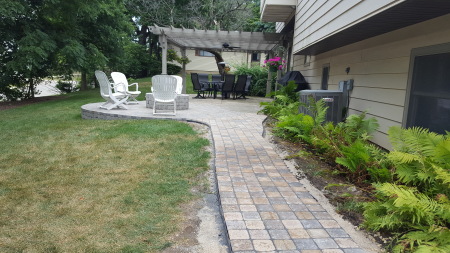 Walkway to Fire pit