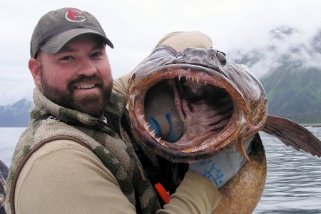Alaska Fishing, Ling Cod, Nice teeth