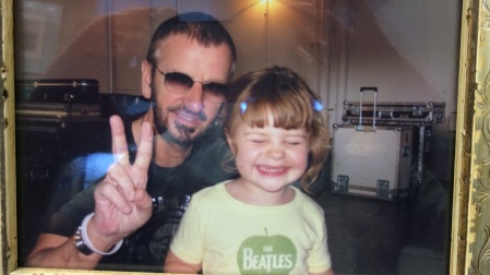 My grand daughter with Ringo