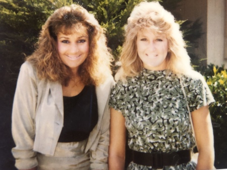 Michelle K. & I going somewhere in the 80’s