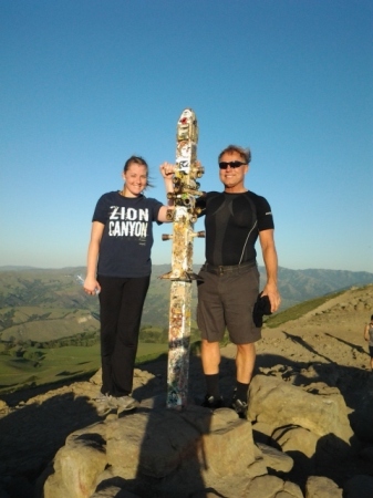 Top of Mission Peak with my daughter.