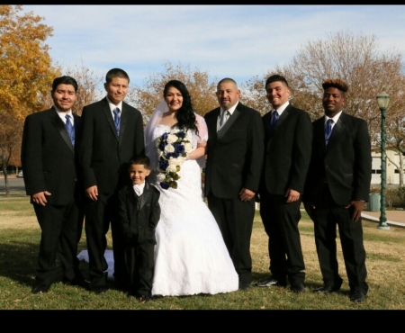 This is my family  my Husband  and 4 Boys