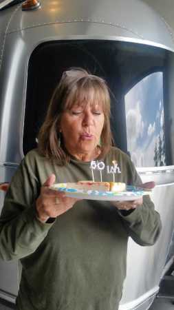 Blowing out my 60ish birthday candles