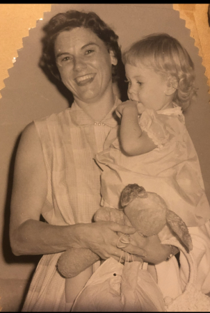 Mom and me, 1955