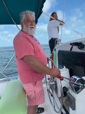 Captain Geo at the helm 2021