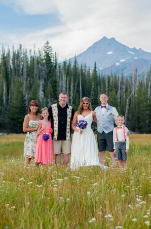 My son's wedding in Bend, Oregon 
