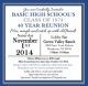 Basic HS Class of '74 -40th Reunion reunion event on Nov 1, 2014 image