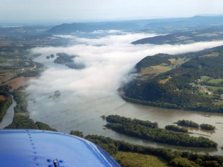 Ground fog over the Susquehanna River