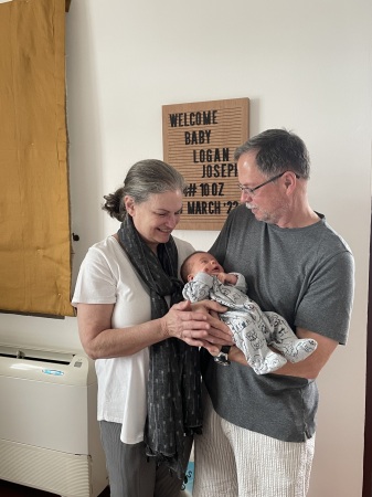 Meeting our first grandchild, Bangkok, 2022