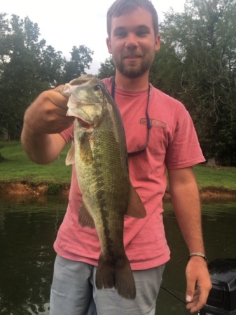 Day on the lake big month bass youngest son