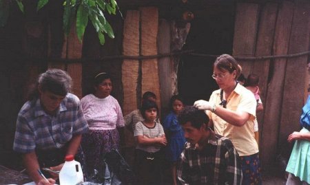 Having a med. clinic in a villiage in the Guat