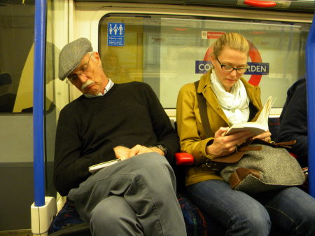 napping on the London Underground