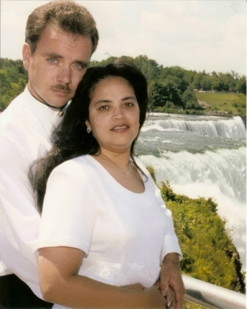 Angelica and I at Niagra Falls in 1999