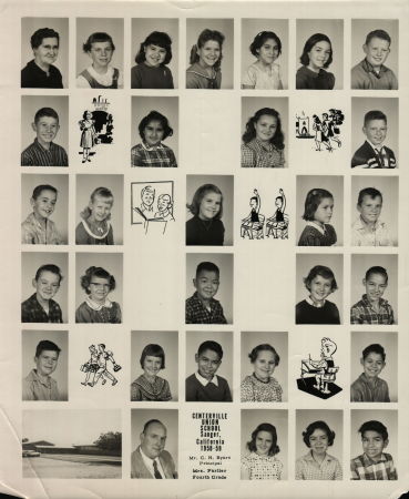 Mrs, Parliers 4th Grade 1958-1959