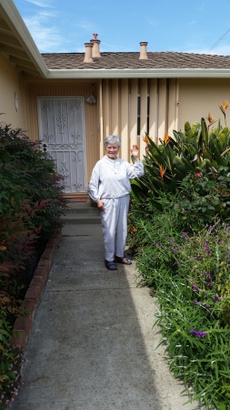 Donna stepping  into her 85th year.