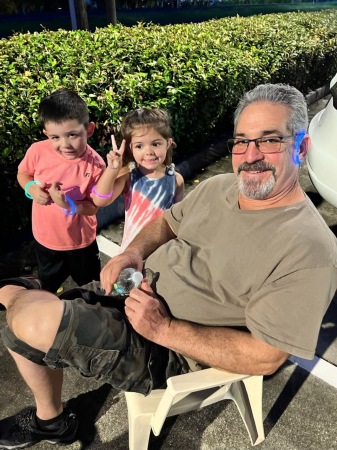 Elias, Rosemarie  and grandpa  7/2022